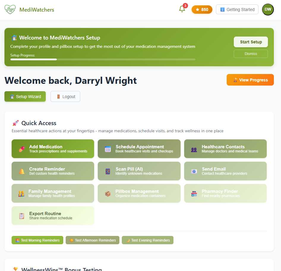 MediWatchers Dashboard